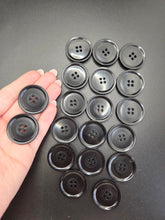 Load image into Gallery viewer, 1940s Black Buttons
