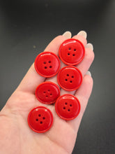 Load image into Gallery viewer, 1940s Red Plastic Buttons
