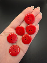 Load image into Gallery viewer, 1940s Red Plastic Buttons

