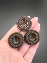 Load image into Gallery viewer, 1940s Black/Brown Threaded Buttons
