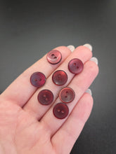 Load image into Gallery viewer, 1940s Burgundy Red Plastic Buttons
