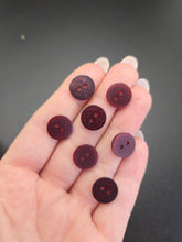Load image into Gallery viewer, 1940s Burgundy Red Plastic Buttons
