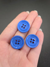 Load image into Gallery viewer, 1940s Royal Blue Plastic Buttons
