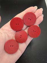Load image into Gallery viewer, 1940s Dark Red Flower Buttons
