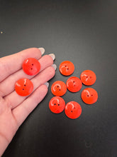 Load image into Gallery viewer, 1940s Bright Orange Glass Textured Buttons
