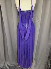 Load image into Gallery viewer, 1940s Purple/Blue Long Evening Dress With Sequins and Drape
