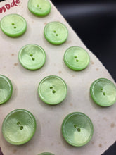 Load image into Gallery viewer, 1940s Deadstock Carded Lime Green Buttons
