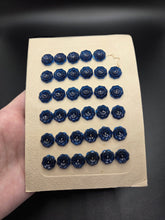 Load image into Gallery viewer, 1940s Deadstock Carded Navy Blue Sheer Buttons

