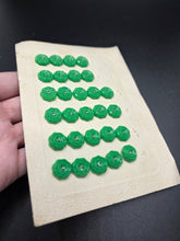 Load image into Gallery viewer, 1940s Deadstock Carded Bright Green Buttons
