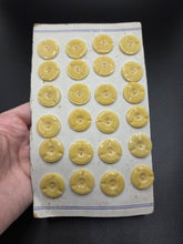 Load image into Gallery viewer, 1940s Deadstock Carded Yellow Buttons
