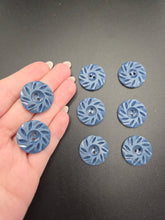 Load image into Gallery viewer, 1940s Deadstock Carded Dusky Blue Buttons
