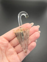 Load image into Gallery viewer, 1940s Reverse Carved Lucite Umbrella Brooch

