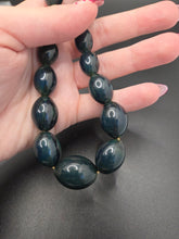Load image into Gallery viewer, 1940s Rare Blue Moon Bakelite Bead Necklace
