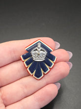 Load image into Gallery viewer, 1930s Red, White and Blue Celluloid Crown Brooch
