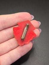 Load image into Gallery viewer, 1930s Red, White and Blue Celluloid Crown Brooch
