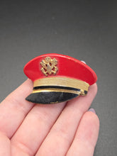 Load image into Gallery viewer, 1940s World War Two US Cap Locket Brooch
