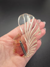 Load image into Gallery viewer, 1940s Huge Curved Carved Lucite Squirrel Brooch
