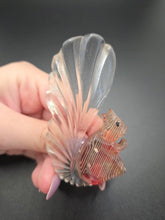 Load image into Gallery viewer, 1940s Huge Curved Carved Lucite Squirrel Brooch
