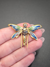 Load image into Gallery viewer, 1930s Gold Plated Insect/Bug Fur Clip
