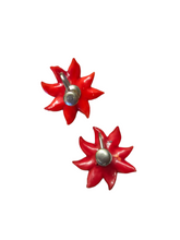 Load image into Gallery viewer, 1940s Celluloid Poinsettia Earrings (B)
