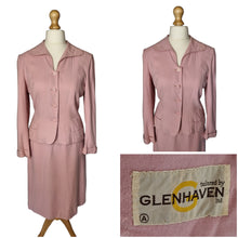 Load image into Gallery viewer, 1940s/1950s Pale Pink Lightweight Wool Suit
