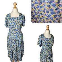 Load image into Gallery viewer, 1940s Bright Colourful Spot Abstract Dress
