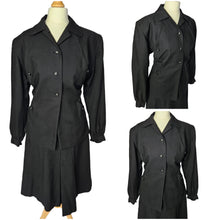 Load image into Gallery viewer, 1940s Black Suit With Button Cuffs
