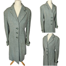 Load image into Gallery viewer, 1940s Duck Egg Blue Flecked Coat
