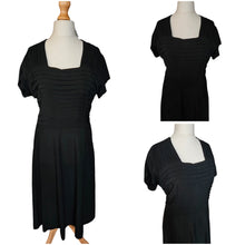 Load image into Gallery viewer, 1940s Black Layered Cocktail Dress
