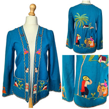 Load image into Gallery viewer, 1950s Rare Blue Mexican Tourist Jacket

