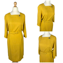 Load image into Gallery viewer, Late 1950s/1960s Yellow Dress
