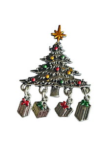 Vintage Christmas Tree Brooch