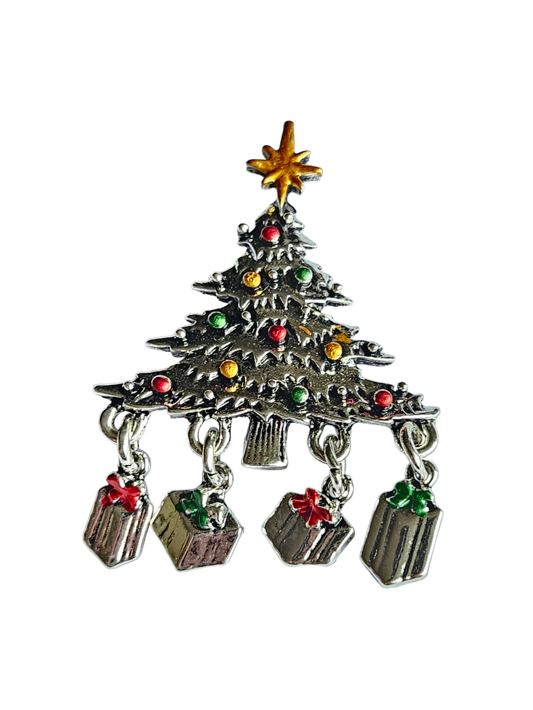 Vintage Christmas Tree Brooch