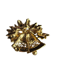 Vintage Christmas Bell Brooch