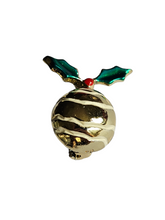 Load image into Gallery viewer, Vintage Christmas Bauble Brooch

