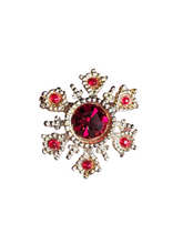 Load image into Gallery viewer, Vintage Christmas Snowflake Brooch

