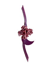 Load image into Gallery viewer, 1940s Huge Celluloid Purple Flower Brooch

