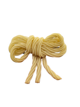 Load image into Gallery viewer, 1940s Spaghetti Celluloid Bow Brooch
