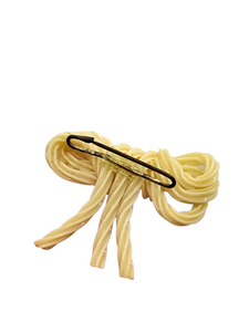 1940s Spaghetti Celluloid Bow Brooch