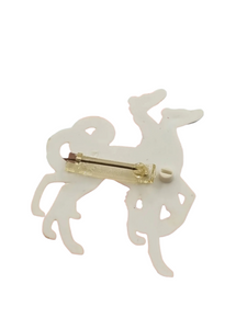 1940s Huge Double Celluloid Dog Brooch
