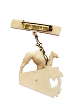 Load image into Gallery viewer, 1940s Celluloid Egyptian Tourist Brooch

