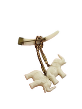 Load image into Gallery viewer, 1940s Carved Elephant Brooch
