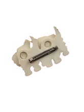 Load image into Gallery viewer, 1940s Moving Celluloid Dog Brooch
