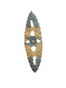 1940s Huge Carved Forget Me Not Brooch