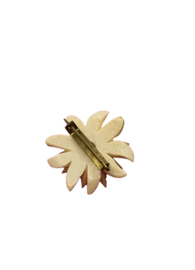 1940s Carved Edelweiss Brooch