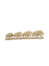 Load image into Gallery viewer, 1940s Carved Row of Elephants Brooch
