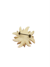 Load image into Gallery viewer, 1940s Carved Edelweiss Tourist Brooch
