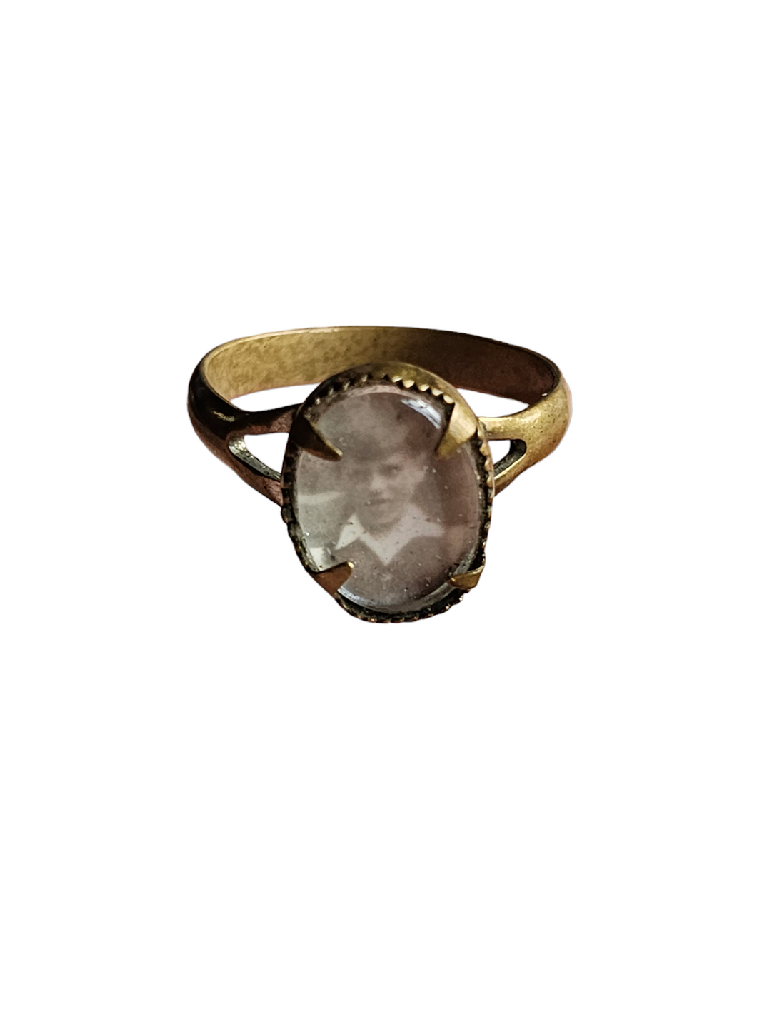 1940s World War Two Sweetheart Photo Ring