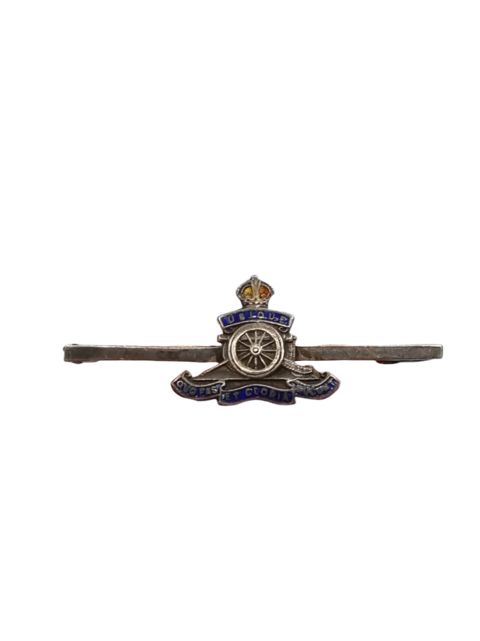 1940s World War Two Stamped Silver Royal Artillery Sweetheart Brooch