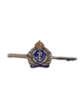 Load image into Gallery viewer, 1940s World War Two Stamped Silver Royal Navy Sweetheart Brooch
